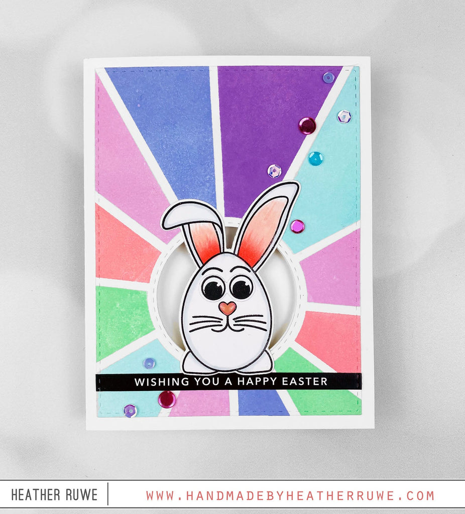 Simon Says Stamps and Dies Hippity Hoppity set613hh Bunny Spinner Card | color-code:ALT03