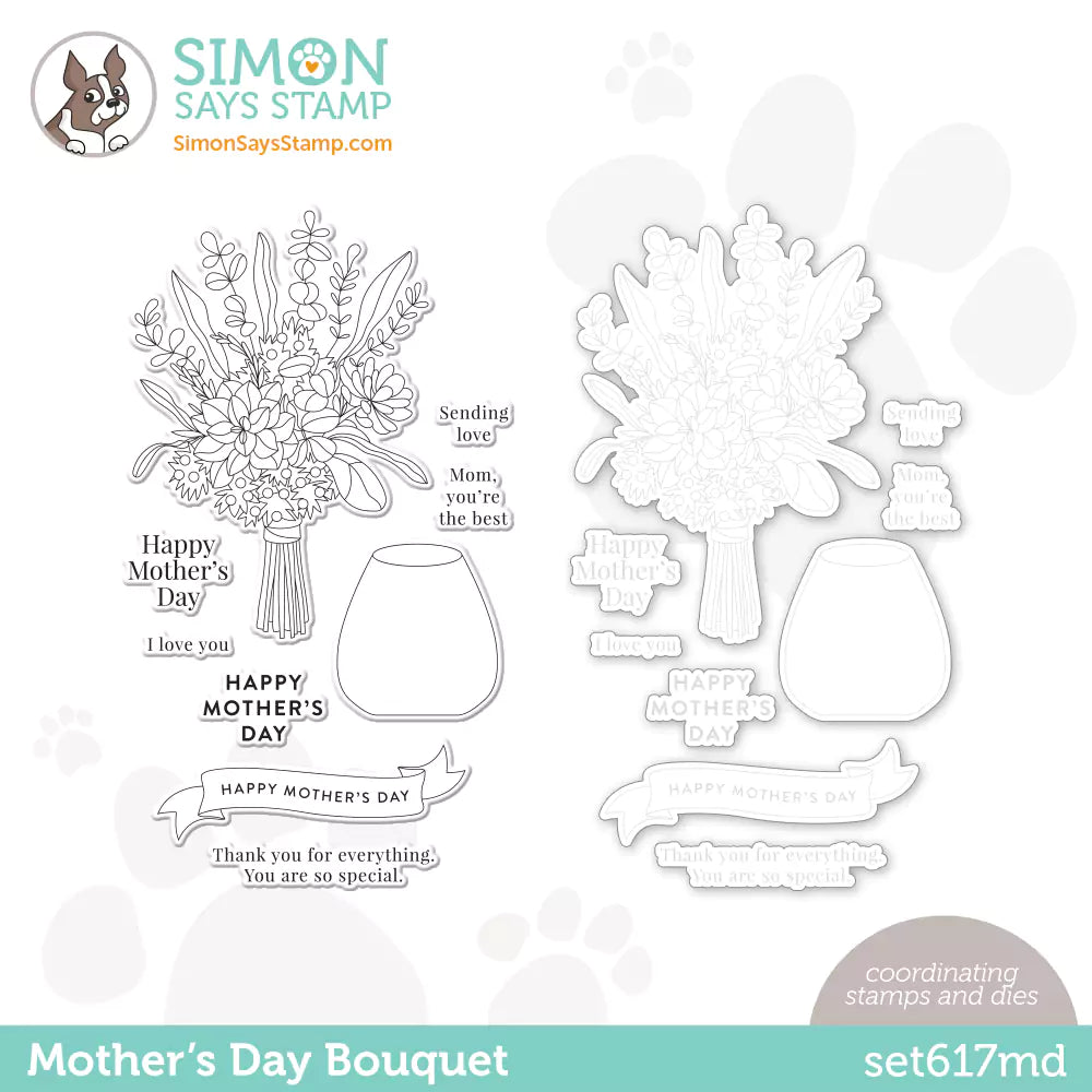 Simon Says Stamps and Dies Mother's Day Bouquet set617md Just For You