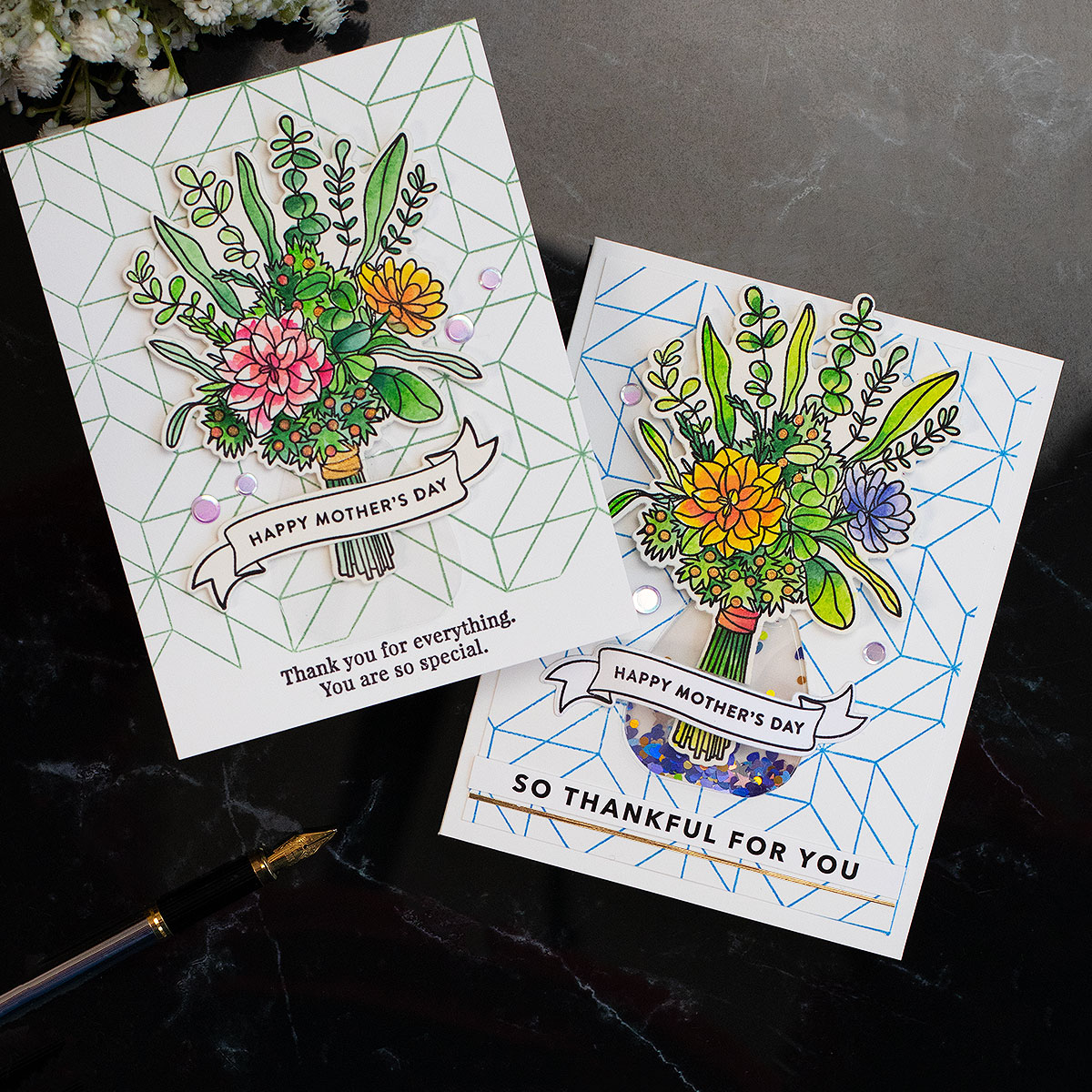 Simon Says Stamps and Dies Mother's Day Bouquet set617md Mother's Day Cards | color-code:ALT04