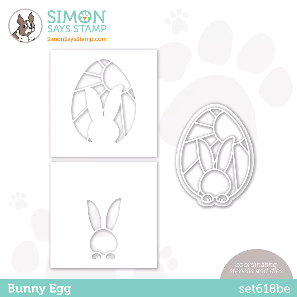 Simon Says Stamps Dies and Stencil Bunny Egg set618be Just For You