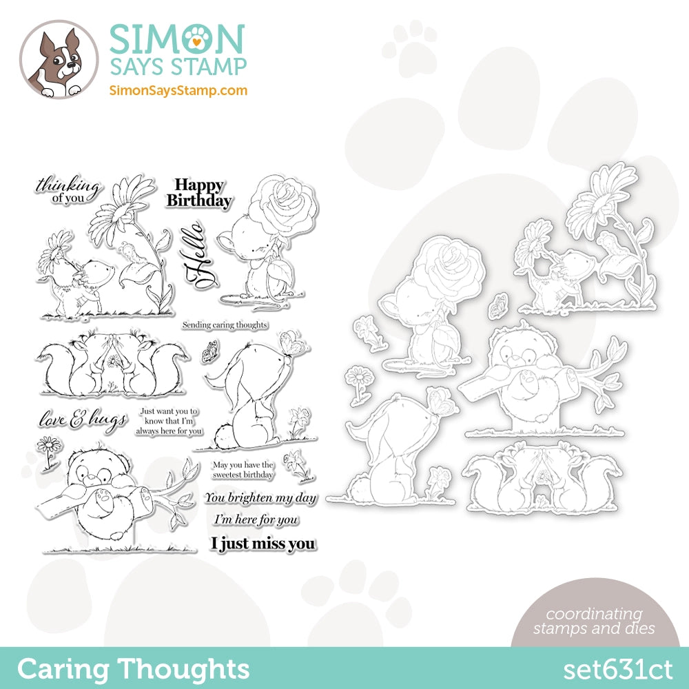Simon Says Stamps And Dies Caring Thoughts set631ct Dear Friend