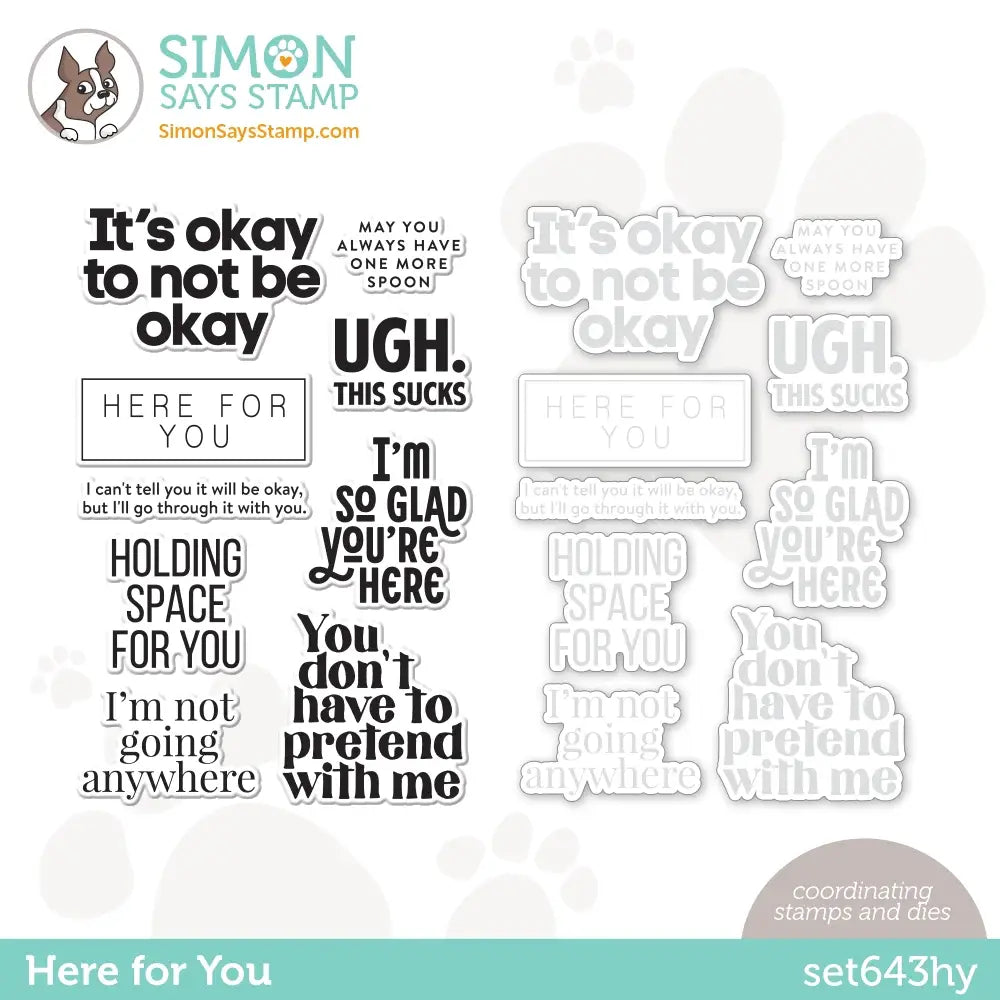 Simon Says Stamps and Dies Here For You set643hy Out Of This World