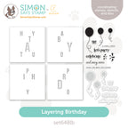 CZ Design Stamps Dies And Stencils Layering Birthday Add Ons