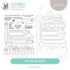 Simon Says Stamps and Dies The Write Stuff set650ws Just A Note