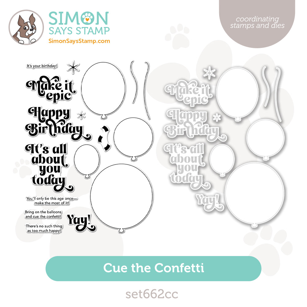 Simon Says Stamps and Dies Cue The Confetti