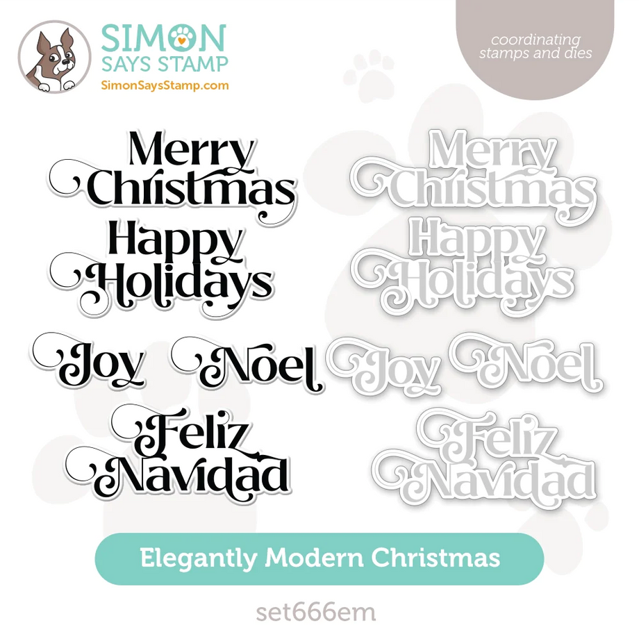 Simon Says Stamps and Dies Elegantly Modern Christmas