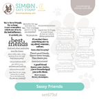 CZ Design Stamps And Dies Sassy Friends set673sf Stamptember