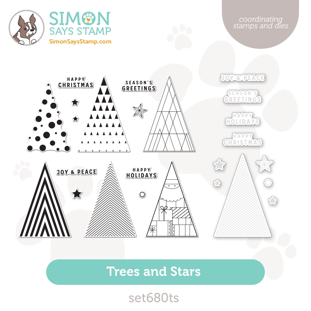 Simon Says Stamps And Dies Trees And Stars set680ts Season Of Wonder