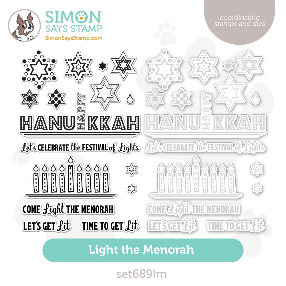 Simon Says Stamps And Dies Light The Menorah set689lm Season Of Wonder