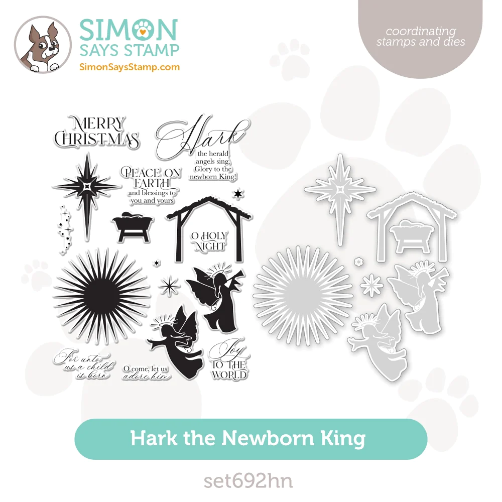PREORDER Simon Says Stamps And Dies Hark The Newborn King set692hn