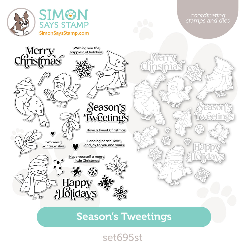 Simon Says Stamps And Dies Season's Tweetings set695st All The Joy