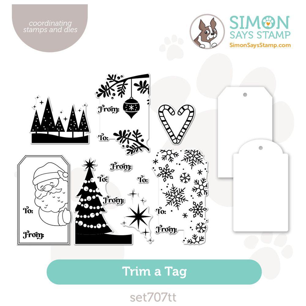 Simon Says Stamps And Dies Trim A Tag DiecemberSimon Says Stamps And Dies Trim A Tag Diecember