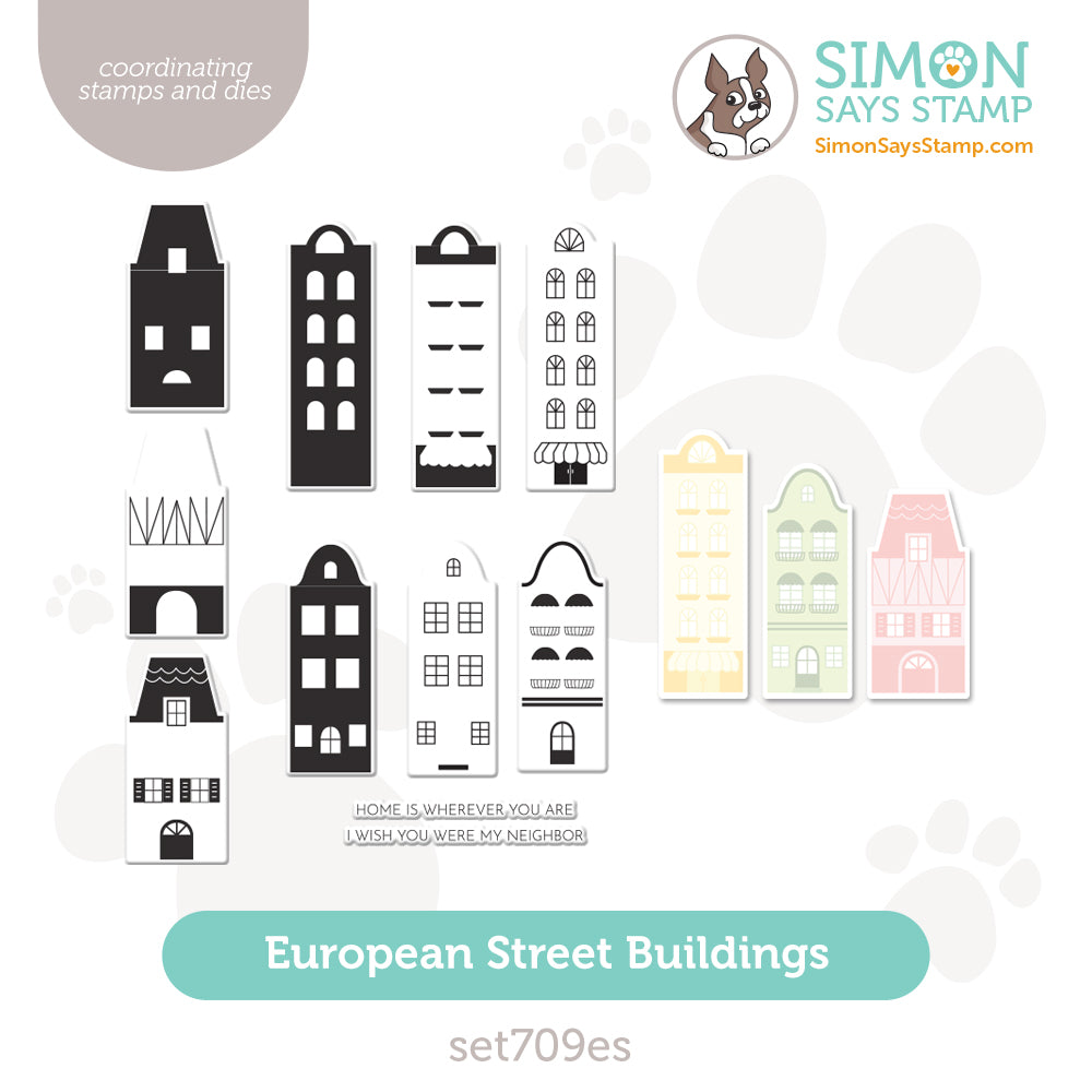 Simon Says Stamps And Dies European Street Buildings Smitten