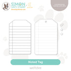 CZ Design Stamps And Dies Noted Tag Smitten