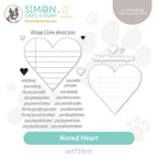 CZ Design Stamps And Dies Noted Heart Smitten