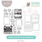 Simon Says Stamps and Dies Slider Camera and Typewriter