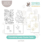 Simon Says Stamps Dies And Stencils And Foil Transfer Cards Friendship Leafy Cluster