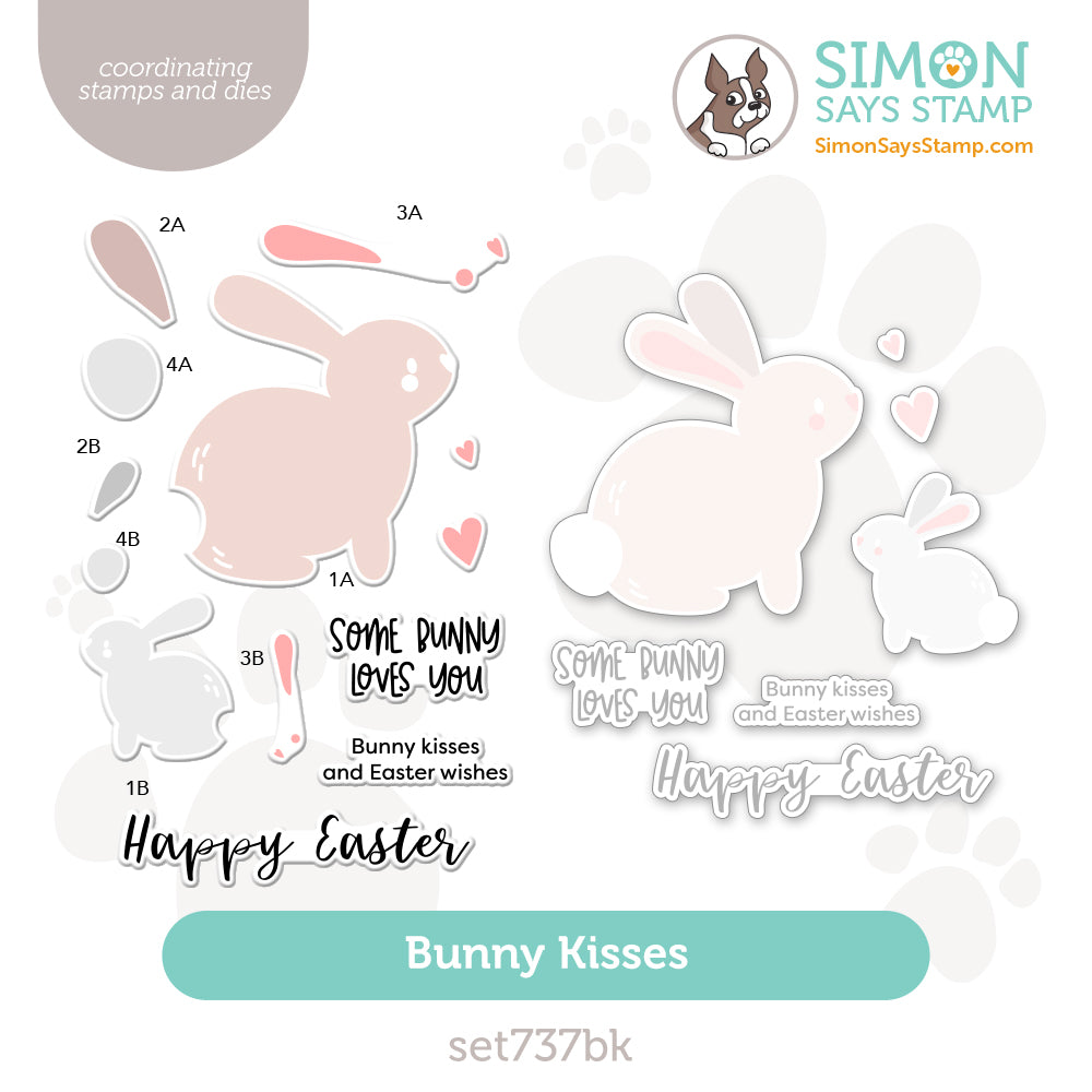 Simon Says Stamps and Dies Bunny Kisses set737bk Splendor