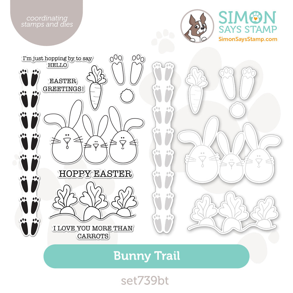 Simon Says Stamps And Dies Bunny Trail set739bt Splendor