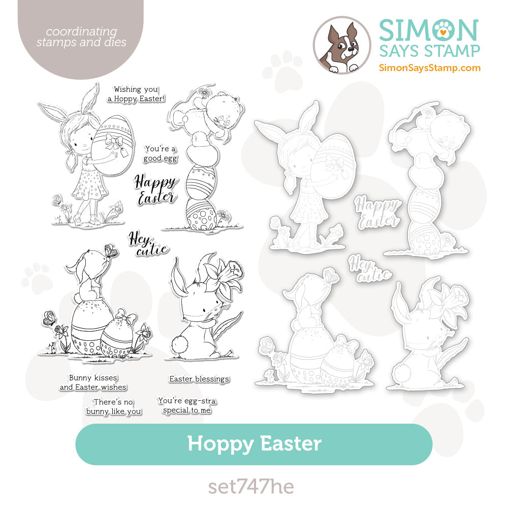 Simon Says Stamps And Dies Hoppy Easter set747he