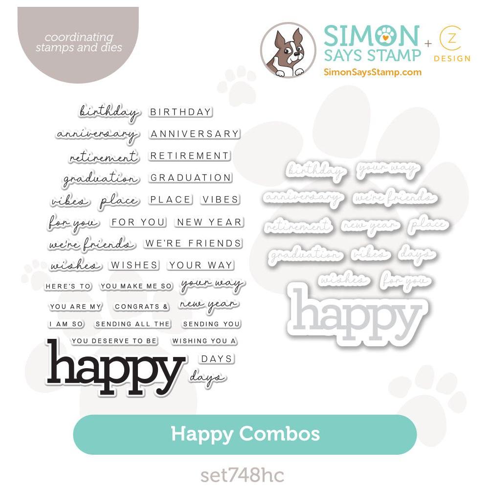 CZ Designs Stamps And Dies Happy Combos set748hc Be Bold