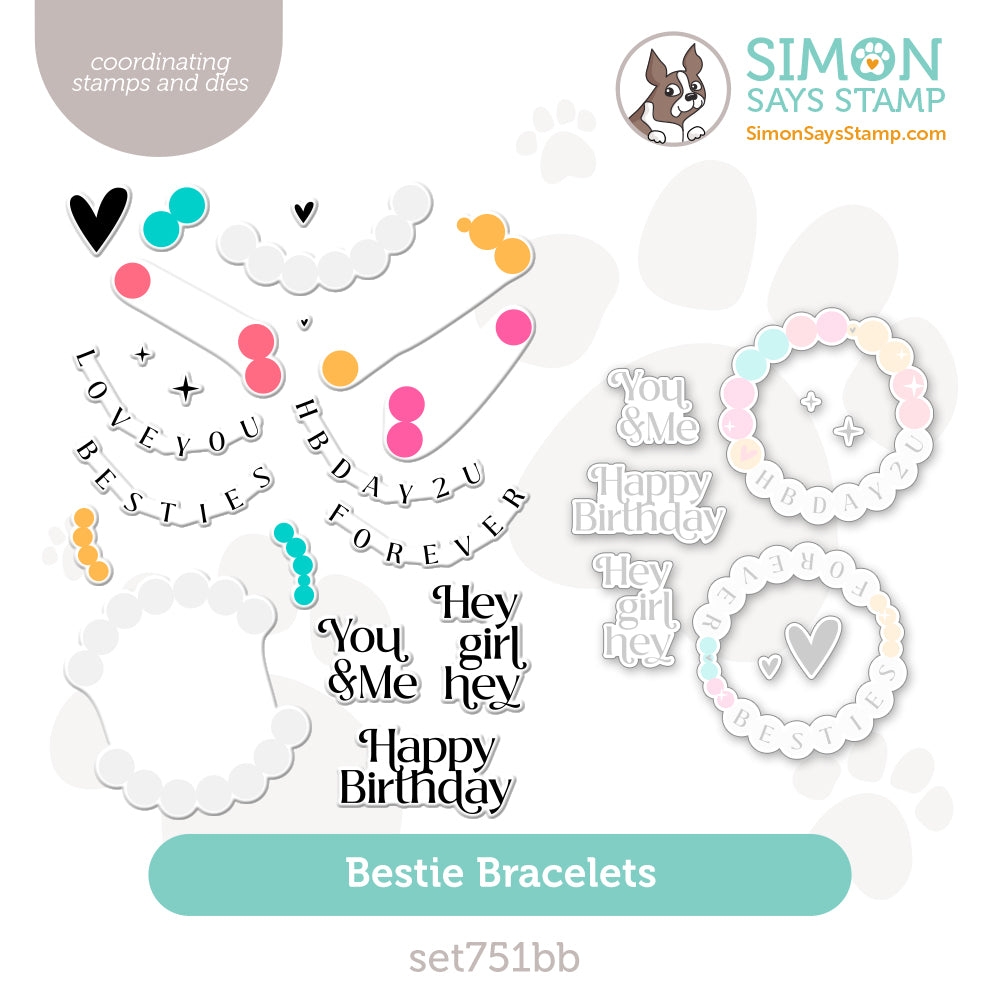 Simon Says Stamps And Dies Bestie Bracelets set751bb Be Bold