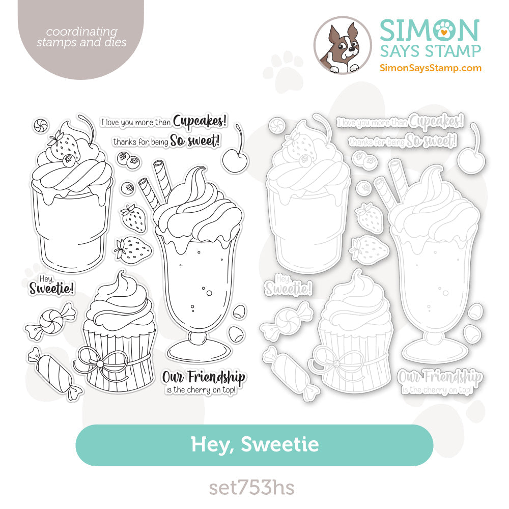 Simon Says Stamps And Dies Hey Sweetie set753hs Be Bold