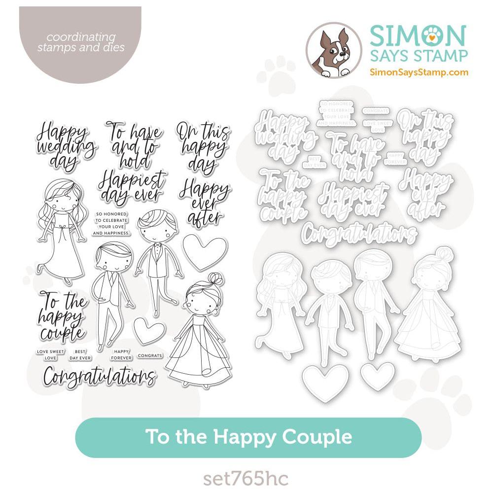 Simon Says Stamps And Dies To The Happy Couple set765hc Celebrate
