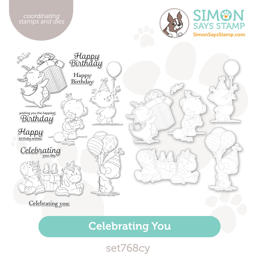 Simon Says Stamp Celebrating You Stamp and Die Set