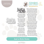 CZ Design Stamps and Dies Just a Note Notes set769jn Celebrate