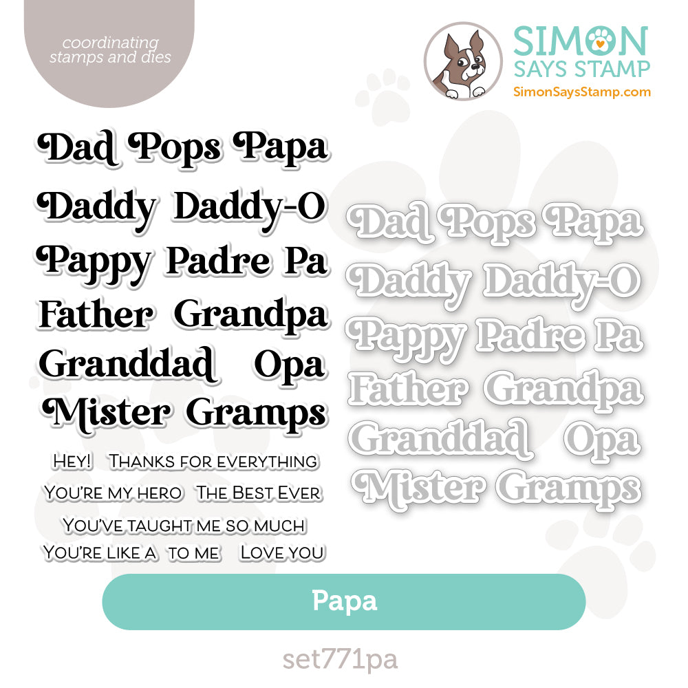 Simon Says Stamps And Dies Papa set771pa Celebrate