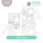 Simon Says Stamps Dies And Stencil Flower Power set777fp Celebrate