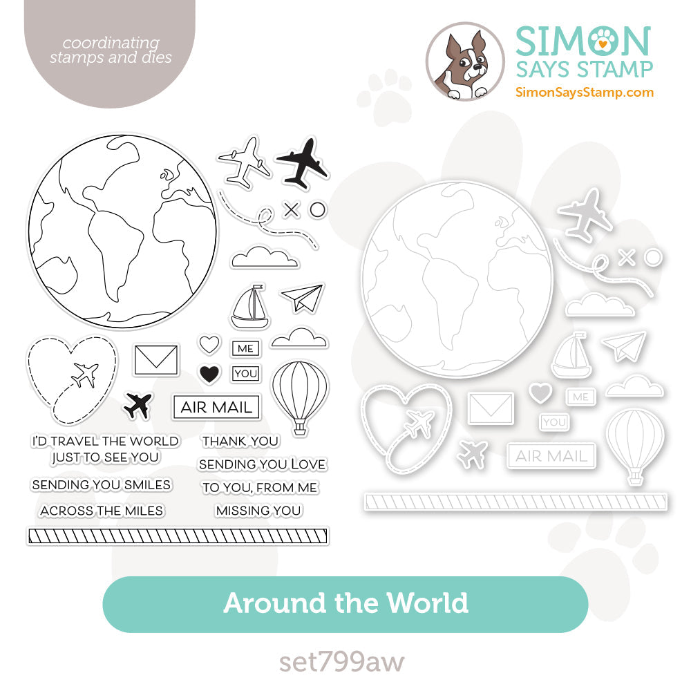 Simon Says Stamps and Dies Around the World set799aw Sunny Vibes