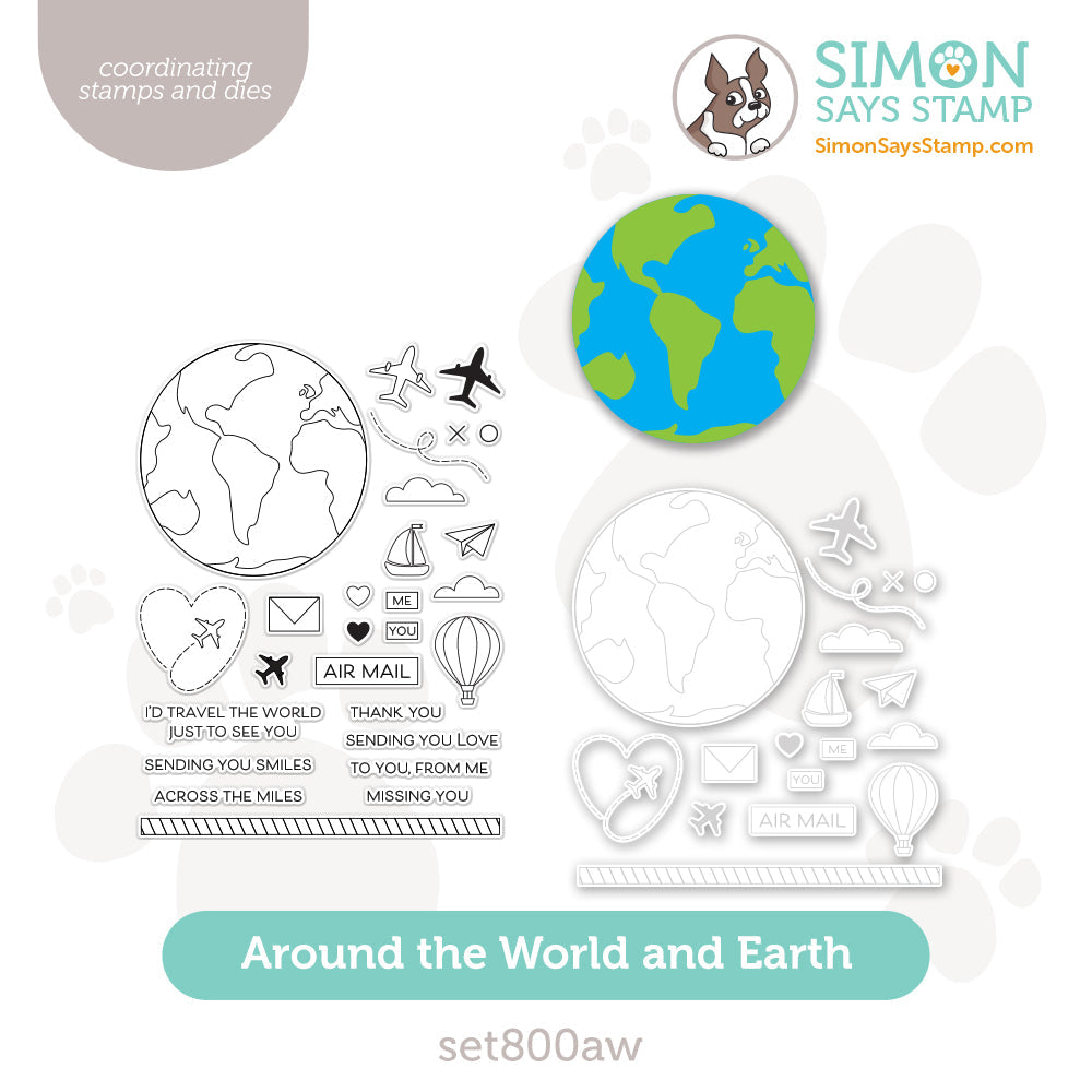 Simon Says Stamps and Dies Around the World Bundle set800aw Sunny Vibes