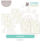 Simon Says Stamp Foil Cards and Acetate Sheets Seashells set802sh Sunny Vibes