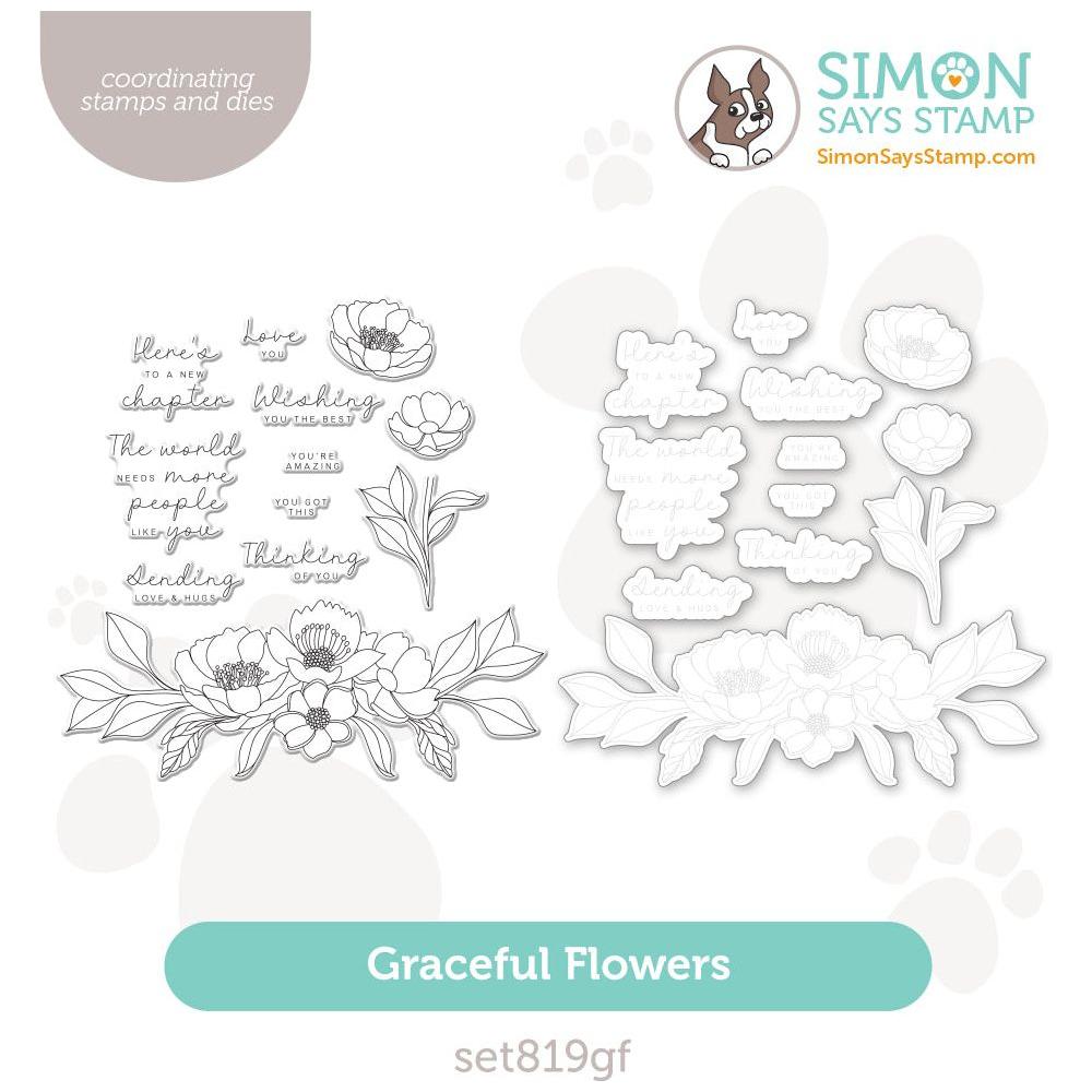 Simon Says Stamps and Dies Graceful Flowers set819gf