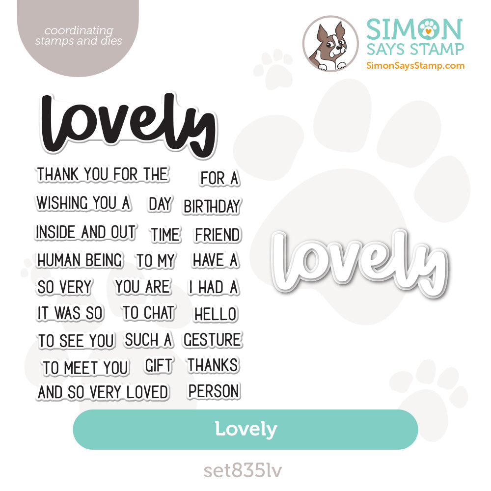 Simon Says Stamps and Dies Lovely set835lv Stamptember