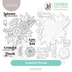 Simon Says Stamps And Dies Grateful Florals set840gf Stamptember