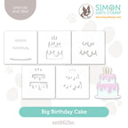 Simon Says Stamp Stencils and Dies Big Birthday Cake set862bc Sweet Wishes