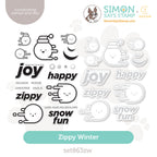 CZ Design Stamps and Dies Zippy Winter set863zw Sweet Wishes