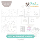 Simon Says Stamp Stencils And Dies Big Birthday Bundle set879bb Sweet Wishes