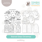 Simon Says Stamps And Dies Stained Glass Christmas set884sg