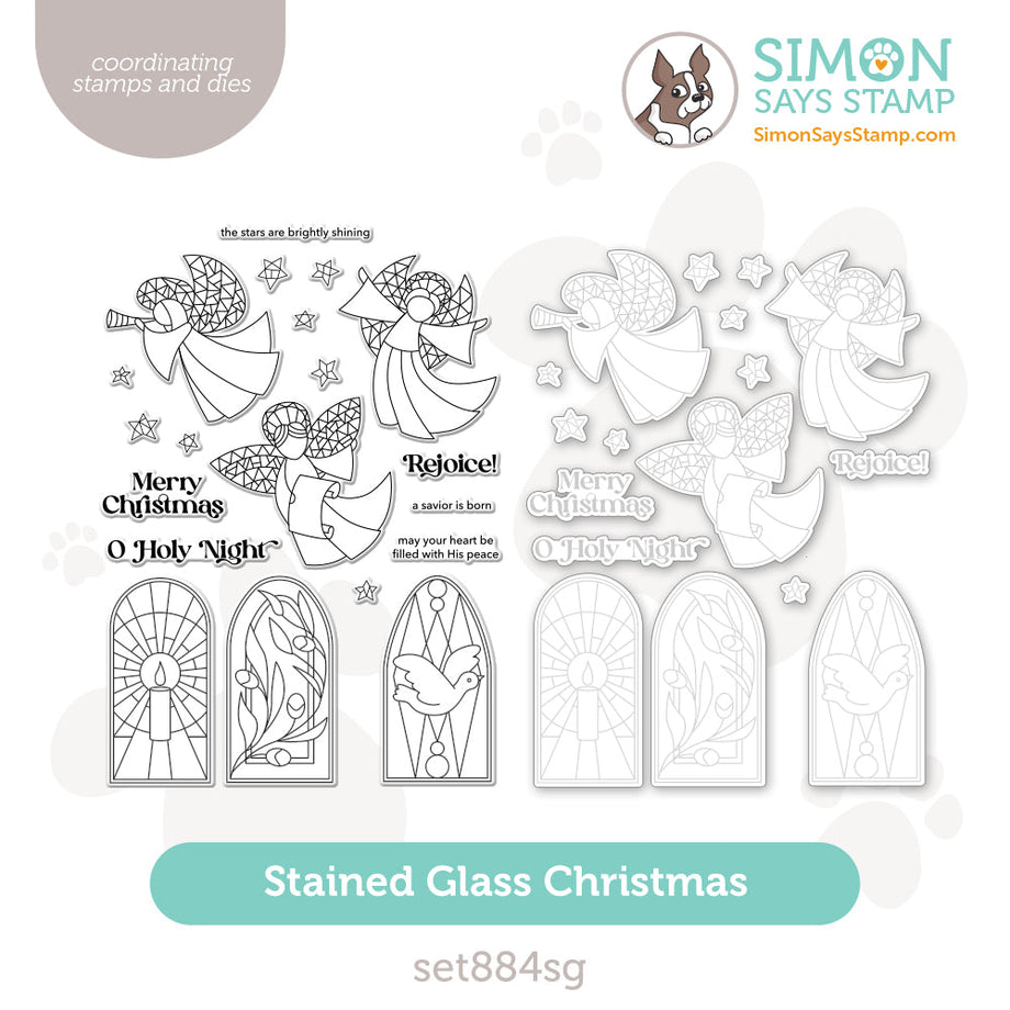 Simon Says Stamps and Dies Stained Glass Christmas set884sg simon-says-stamps-and-dies-stained-glass-christmas-set884sg
