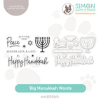 Simon Says Stamps and Dies Big Hanukkah Words set888bh DieCember
