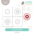 Simon Says Stencils And Dies Layered Rosette set889lr