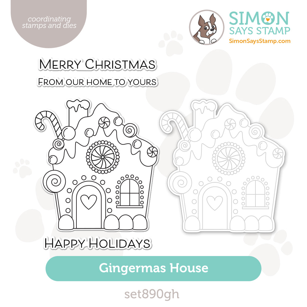 Simon Says Stamps and Die Gingermas House set890gh Festive Fun