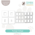 Simon Says Stencils and Dies Postage Collage Cover and Masks set892pcm DieCember