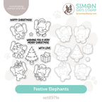 Simon Says Stamps and Dies Festive Elephants set897fe DieCember