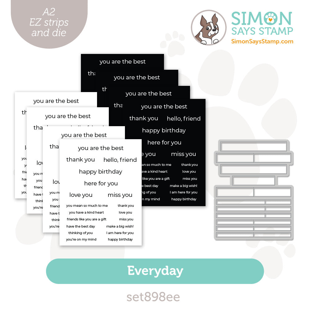 Simon Says Stamp EZ Strips and Dies Everyday set898ee DieCember