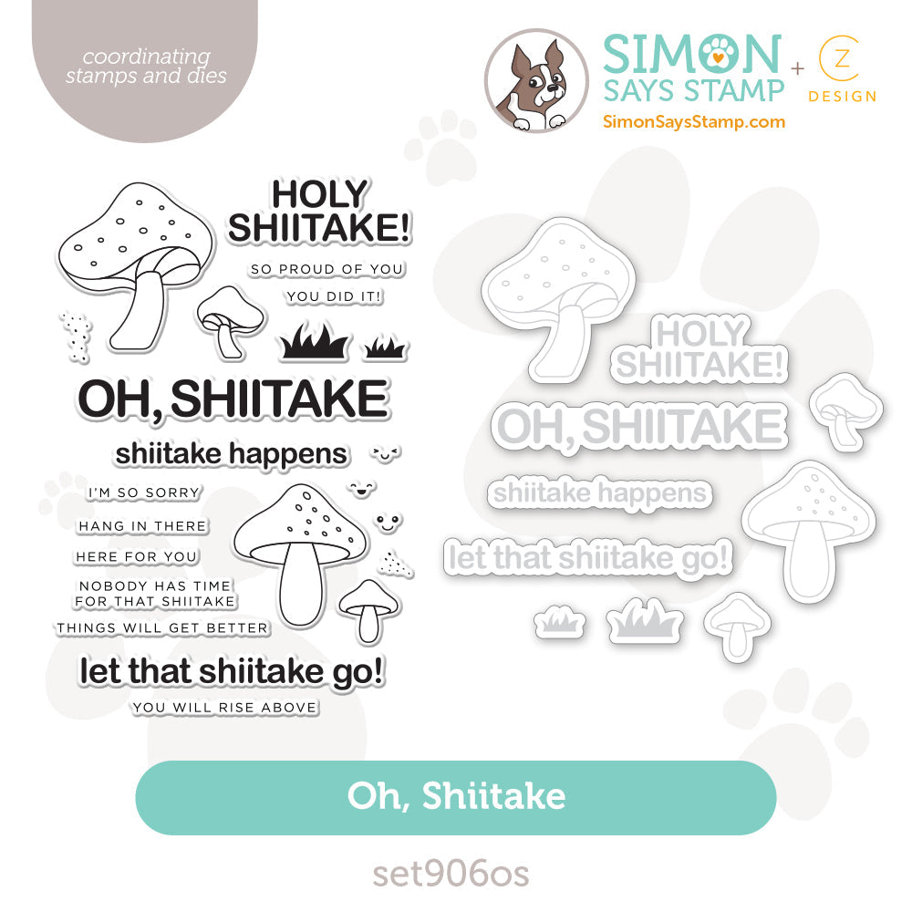 CZ Design Stamps and Dies Oh Shiitake set906os To Love
